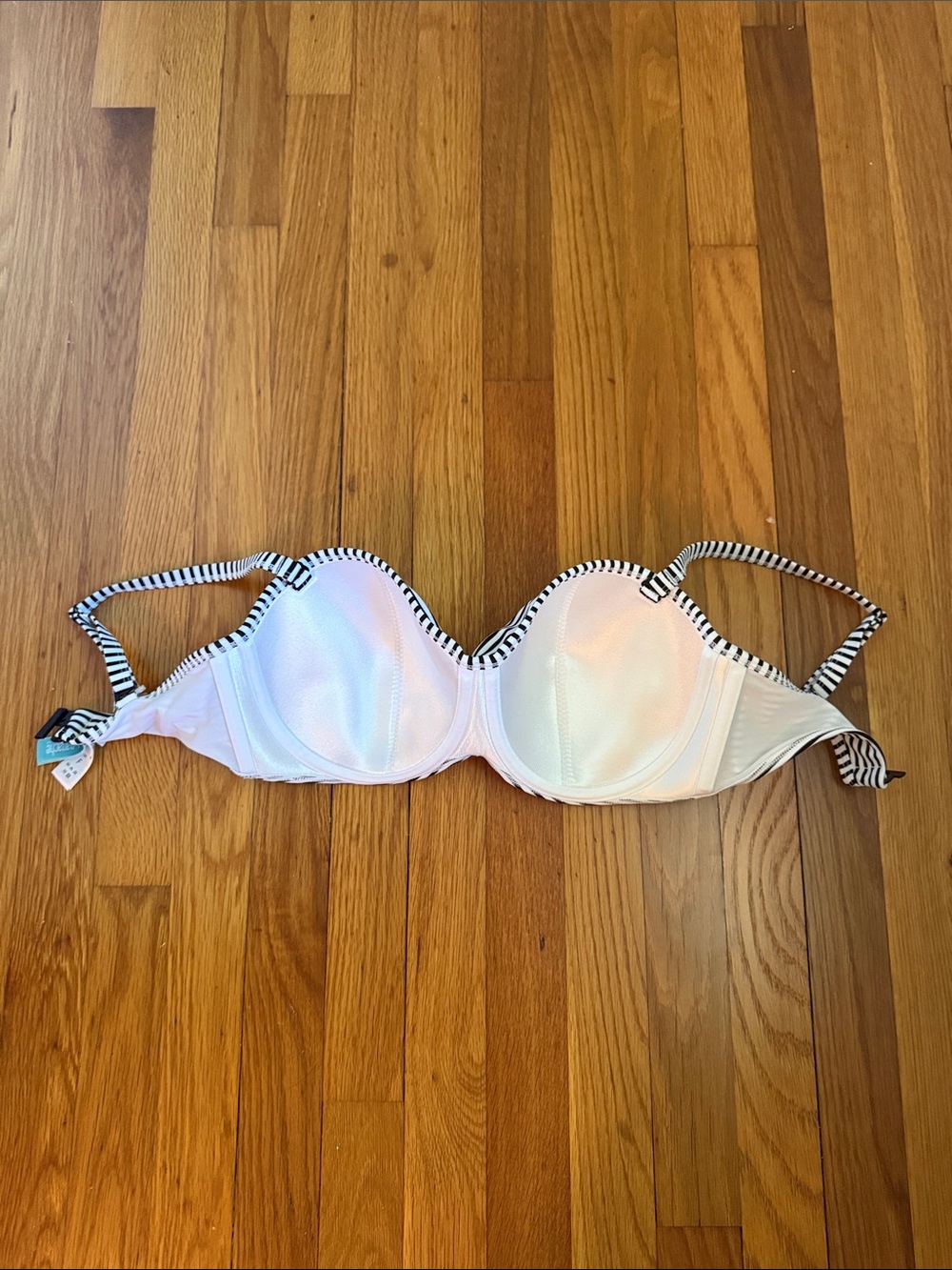 Panache Black & White Striped Twist Front Bikini Top - Picture 10 of 10